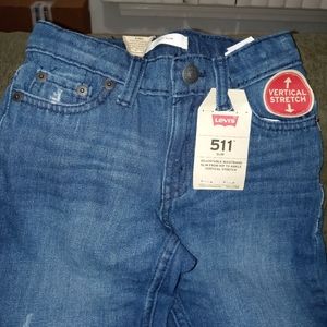 $42 Levi's 511, Adjustable Waistband, Size 5, Boys